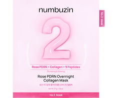 Numbuzin - Nr. 2 Rose PDRN naktinė kolageno kaukė - 4 vnt.