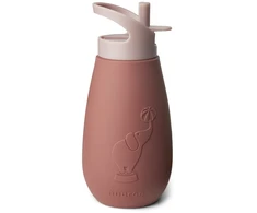 Nuuroo - Pax silikoninis gertuvės buteliukas - 350 ml - raudonmedžio spalvos