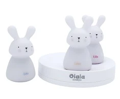 Olala Boutique 3 LED lovos lempų rinkinys „Olala“ - zuikis, lengvas kelias
