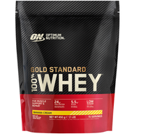 Optimum Nutrition - Gold Standard 100% išrūgų - bananų kremas - 450 g