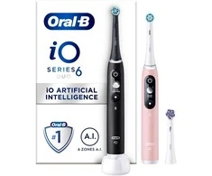 Braun Oral-B 80375669 elektrinis dantų šepetėlis Suaugusiems Besisukantis vibruojantis dantų šepetėlis Juoda, Rožinė