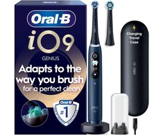 Oral B - iO9 Elektrinis dantų šepetėlis - Sapphire Mėlyna - 2 Šepetėlio galvutė, Charging Travel Case