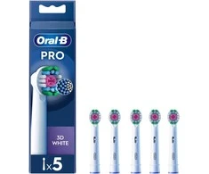 Oral B - Pro 3D Baltas Dantų šepetėlis Heads - Baltas - 5 count