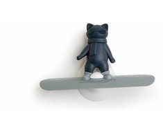 Ototo - Chill Cat Squeegee - prislopintos pilkos ir tamsiai mėlynos spalvos - kompaktiškas
