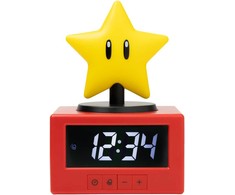 Paladone Super Mario Super Star Icon Alarm Clock lempa