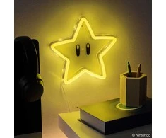Paladone Super Mario Super Star Neon lempa (pakabinama ant sienos) | 24 cm