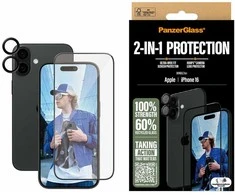 Panzer Glass „PanzerGlass“ – „iPhone 16 6.1“ 2 viename rinkinys