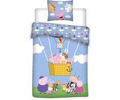 Bed Linen - Junior Size 100x140 cm - Peppa Pig