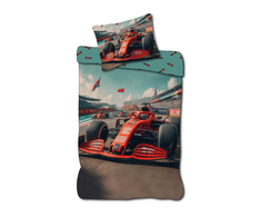 Patalynės komplektas Brandmac Patalynė - Suaugusiųjų dydis 140 x 200 cm - Lenktyninis automobilis (1029360)