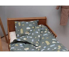 Patalynės komplektas By Mats - Bed Linen Baby Size 70 x 100 cm - Žalias Village (MAT138)