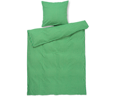 Patalynės komplektas Juna - Bæk&amp;Bølge Bed Linen 140x220 cm - Žalias &amp; Sand