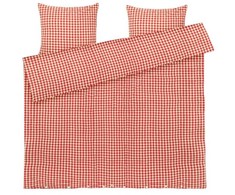 Patalynės komplektas Juna - Bæk&amp;Bølge Bed Linen 200x220 cm - Raudona &amp; Geltona