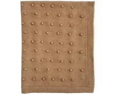 Patalynės komplektas Ooh Noo - Spragintų kukurūzų kūdikio pledukas - Karamelės spalvos - 75x95 cm