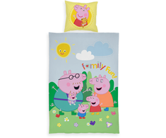 Peppa Pig – Vaikiška patalynės komplektas 100x140 (GGB80095)