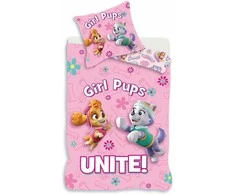 Spin Master Bed Linen - Junior Size 100x140 cm - Girl Pups