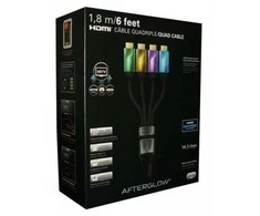 PDP Quad HDMI kabelis 6' AfterGlow (žalia/auksinė/alyvinė/mėlyna)