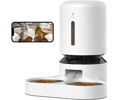 Petlibro - Granary Camera Dvigubas maisto padėklas - Baltas - 5L