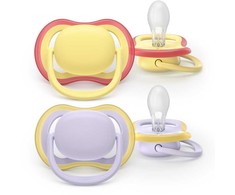 „Philips Avent“ čiulptukas „Ultra Air“, 0–6 mėn., šviesiai violetinis / šviesiai geltonas
