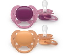 Philips Avent - Itin minkštas čiulptukas, 18+m, lyserød/oranžinė
