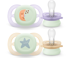 „Philips Avent“ – „Ultra Start“, 0–2 mėn., naktinis, šviesiai rožinis / šviesiai geltonas