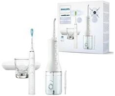 Elektrinis dantų šepetėlis Philips Sonicare Cordless Power Flosser „DiamondClean 9000“  HX3886/41