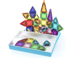 Picasso Tiles - Nano Magnetic Tiles Travel Set, 40 Pcs (PN010)