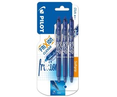 Pilot Pen Pilot - FriXion Clicker 0.7 – mėlyni (3 vnt. pakuotė)