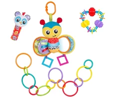 Playgro Bumble Bee Baby Gift Set – Sensory Activity Toys for Newborns