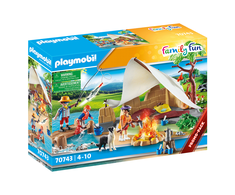 Žaislų rinkinys - Playmobil 70743 Šeimos Kempingo Išvyka Rinkinys Su Figūrėlėmis Ir Priedais, Daugiaspalvis