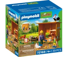 PLAYMOBIL 72168 Kiaušinių rinkimas vištidėje, lapė, Kaimo ūkis, 39 dalys, nuo 4 metų