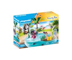 70610 Playmobil, linksmas baseinas su vandens purslais