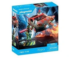 PLAYMOBIL - Herojai: Herojus su transporto priemone (71832)