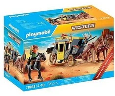 „Playmobil History 71862“ Laukinių Vakarų pašto karietos apiplėšimas