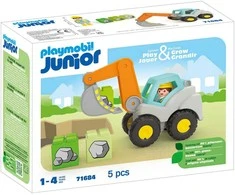 Playmobil – JUNIOR: Kastuvas ekskavatorius (71684)