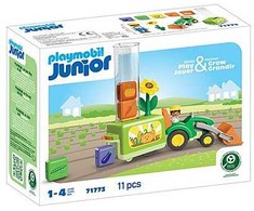 PLAYMOBIL - Junior: Traktorius su pakrovimo ir nuleidimo sodinimo mašina (71773)