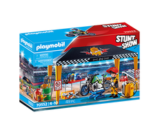 70552 PLAYMOBIL® Stuntshow Motociklų servisas palapinėje