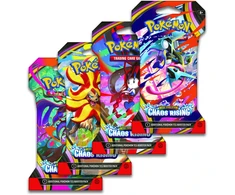 Pokémon TCG Chaos Rising Mega Evolution papildymo pakelis su įdėklu (10 kortų)