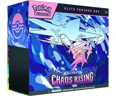 English Pokemon Megaevolution Chaos Rising Elite Trainer Card game case