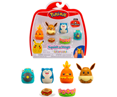 Pokémon - Squishalongs 4 vnt. Eevee/Snorlax (SQAL0068)