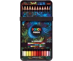 Spalvoti pieštukai Posca, 36 vnt.