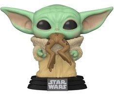 FUNKO POP! Vinilinė figūrėlė: Star Wars: The Mandalorian - The Child w/Frog,8 cm