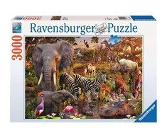 Ravensburger Dėlionė 3000 vnt. - Afrikos gyvūnai