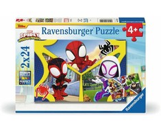 Ravensburger dėlionė 2x24 vnt. - Spidey ir draugai
