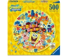 Dėlionė Ravensburger - Sponge Bob 500p round (12001657)