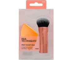 Travel Set Real Techniques: Mini Blush RT200 + Miracle Makeup Sponge Oranžinis