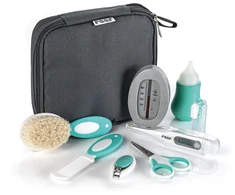 Reer - BabyCare Grooming Set - Baltas, Pilkas, Turquoise - 17.5 x 5.5 x 20.5 cm