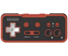 Retro-Bit - Origin8 2.4G Pad NS, NES - Juodas