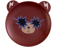 Rice - Kids Plate - Bear Print - Mat Finish