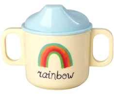 Rice - Melamine 2 Handle Baby Cup with ABC Print - Mėlyna - 250 ml