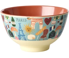 Rice - Melamine Bowl with Paris Mon Amour Print - Burnt Oranžinis - Small - 300 ml
